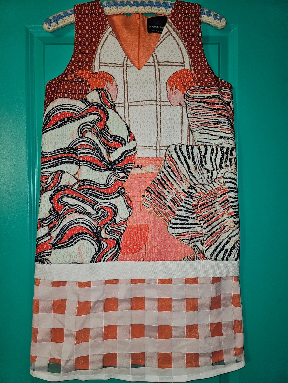 Plains & Prints Summer A Line Dress Women Looking Out Window Philippines Sz 4